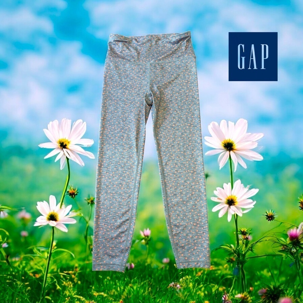 GAPFIT, High Rise Eclipse Full Length Leggings, XS, Gray, Peach